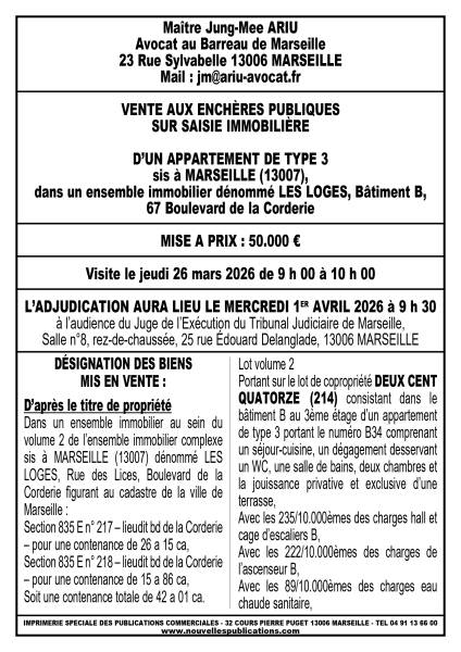 VENTE AUX ENCHERES MARSEILLE 