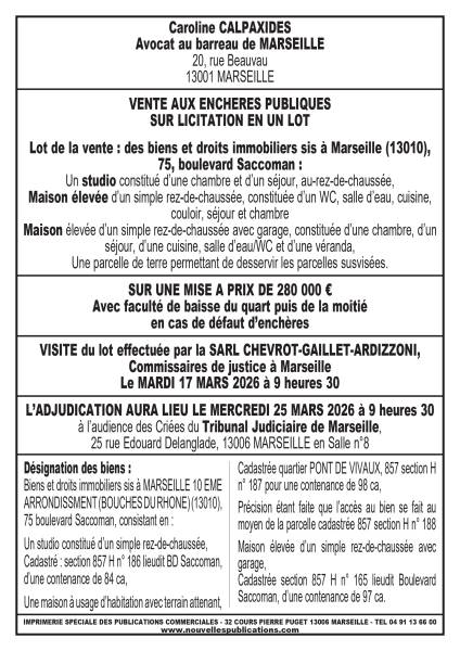 VENTE AUX ENCHERES MARSEILLE