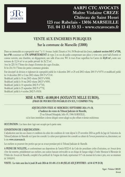 VENTE AUX ENCHERES MARSEILLE