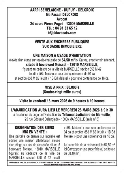 VENTE AUX ENCHERES MARSEILLE 