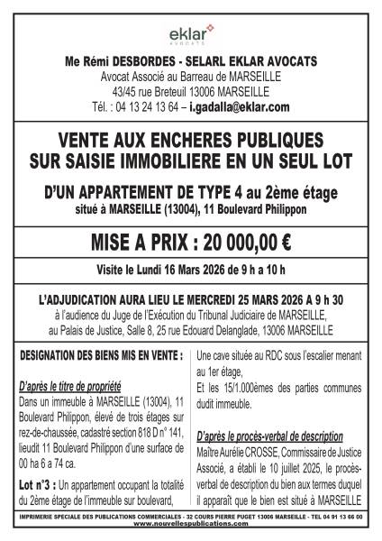 VENTE AUX ENCHERES MARSEILLE