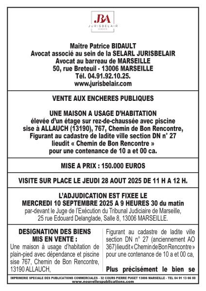 VENTE AUX ENCHERES MARSEILLE 