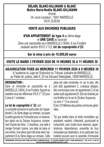 VENTE AUX ENCHERES MARSEILLE