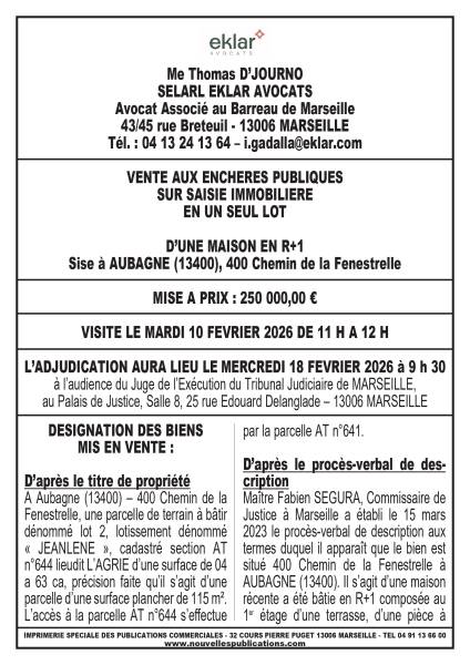VENTE AUX ENCHERES MARSEILLE