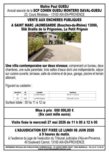 VENTE AUX ENCHERES AIX EN PROVENCE