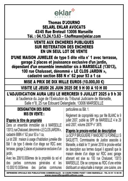 VENTE AUX ENCHERES MARSEILLE