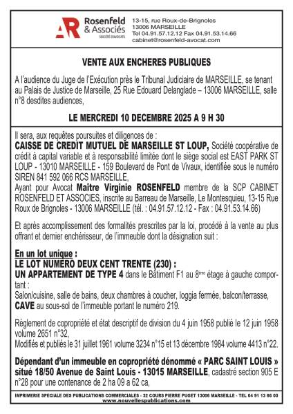 VENTE AUX ENCHERES MARSEILLE