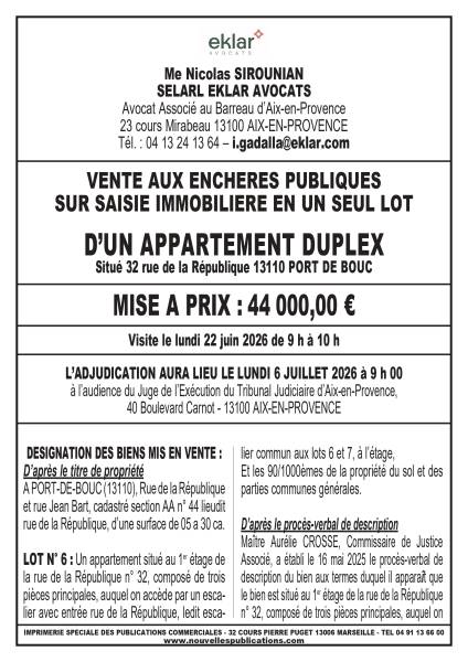 VENTE AUX ENCHERES AIX EN PROVENCE