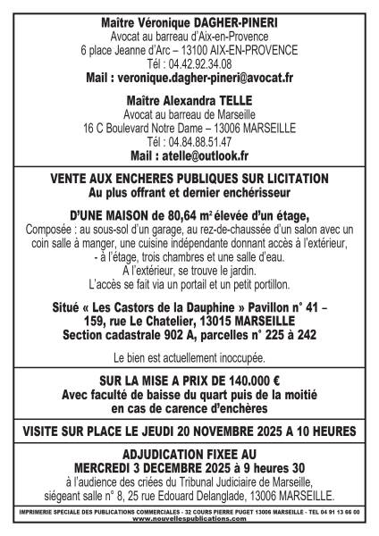 VENTE AUX ENCHERES MARSEILLE