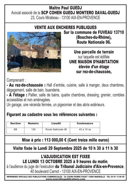 VENTE AUX ENCHERES AIX EN PROVENCE