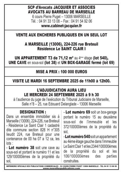 VENTE AUX ENCHERES MARSEILLE 