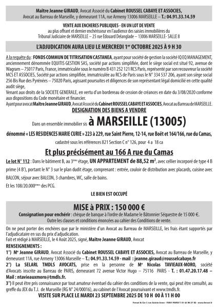 VENTE AUX ENCHERES MARSEILLE 