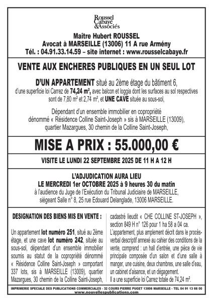 VENTE AUX ENCHERES MARSEILLE 