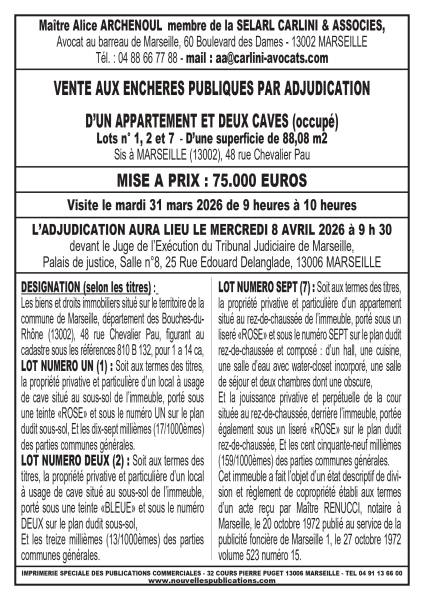 VENTE AUX ENCHERES MARSEILLE 