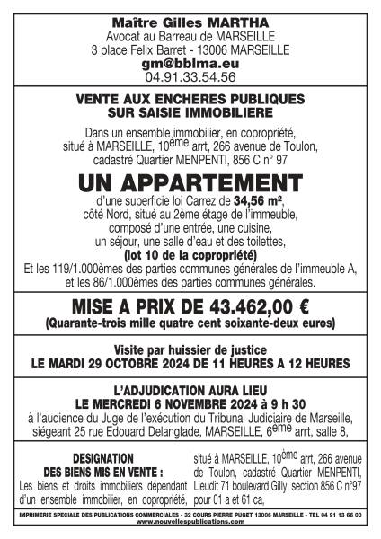 affiche de  vente partie 1