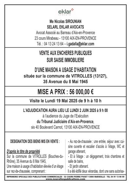 VENTE AUX ENCHERES AIX EN PROVENCE